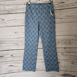 Sanctuary Blue Plaid Ankle Pants